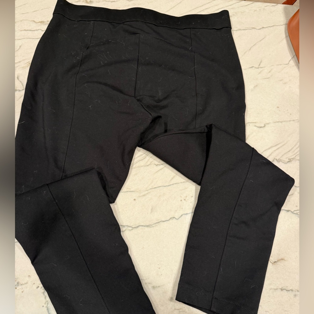 Anne Klein Black Pull On Ponte Riding Pants Stretch Comfort Waist XL - Picture 15 of 16